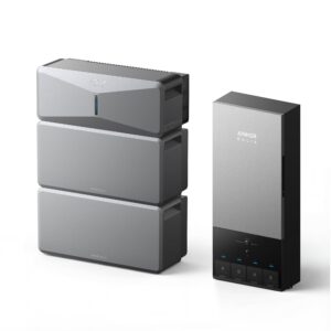 Anker B17E114A E10 Automatic Backup Kit | 12kWh LiFePO4 Battery | 10-30kW Turbo Output | Smart Grid & Storm-Guard