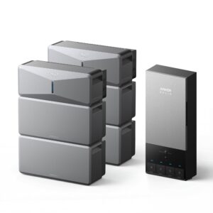Anker B17E114D 2-Set E10 Automatic Backup Kits | 24kWh LiFePO4 Battery | 10-30kW Turbo Output | Smart Grid & Storm-Guard