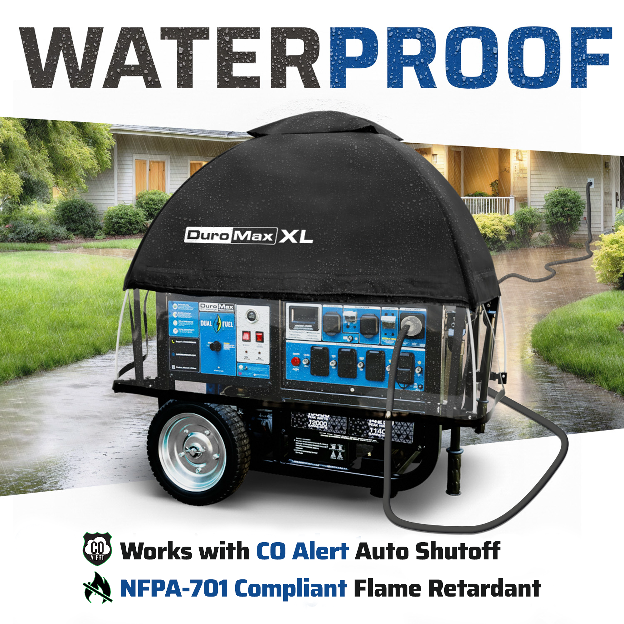 DuroMax DMX-GTX-XL Open Frame Generator Tent All Weather Cover Kit - XL - Image 3
