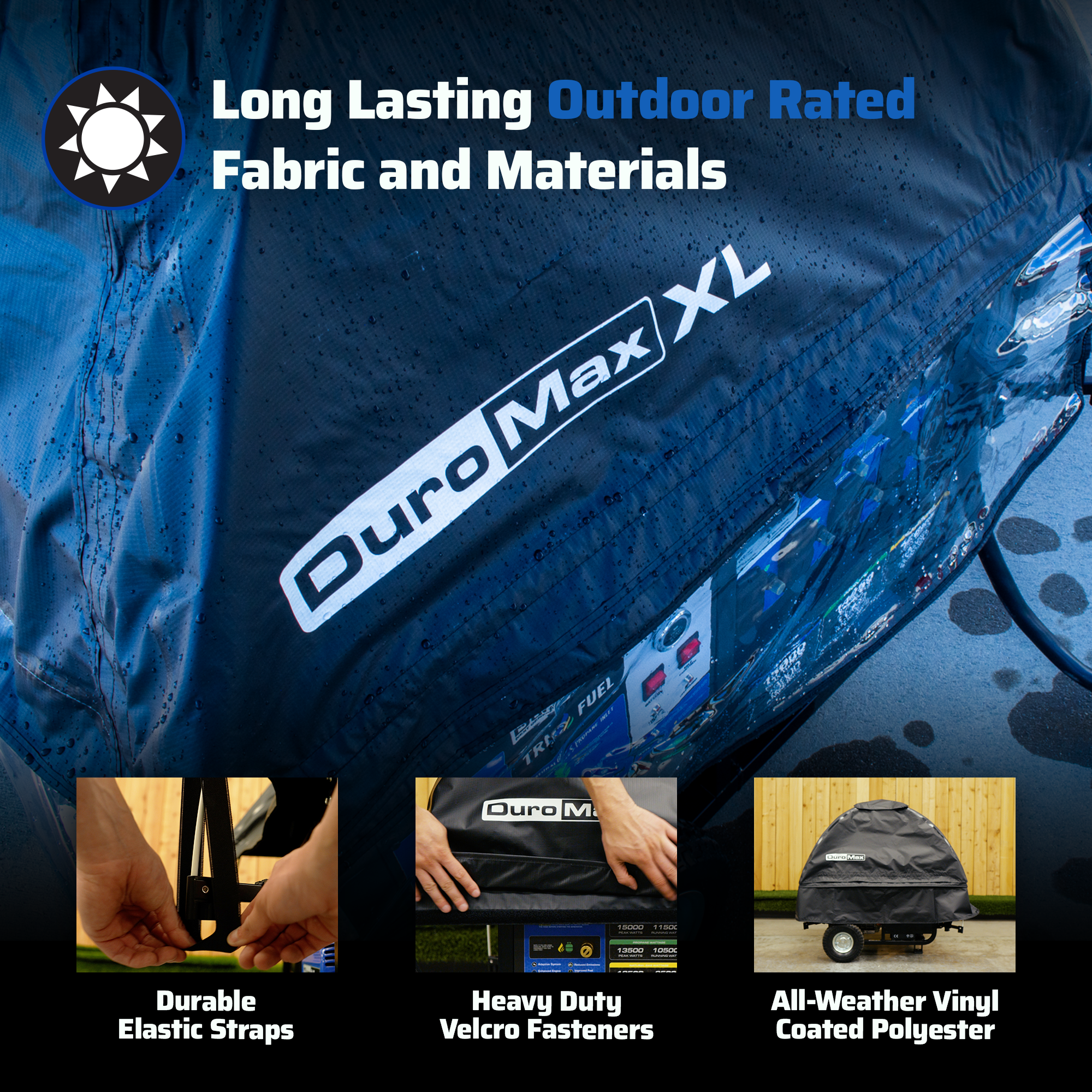 DuroMax DMX-GTX-XL Open Frame Generator Tent All Weather Cover Kit - XL - Image 4