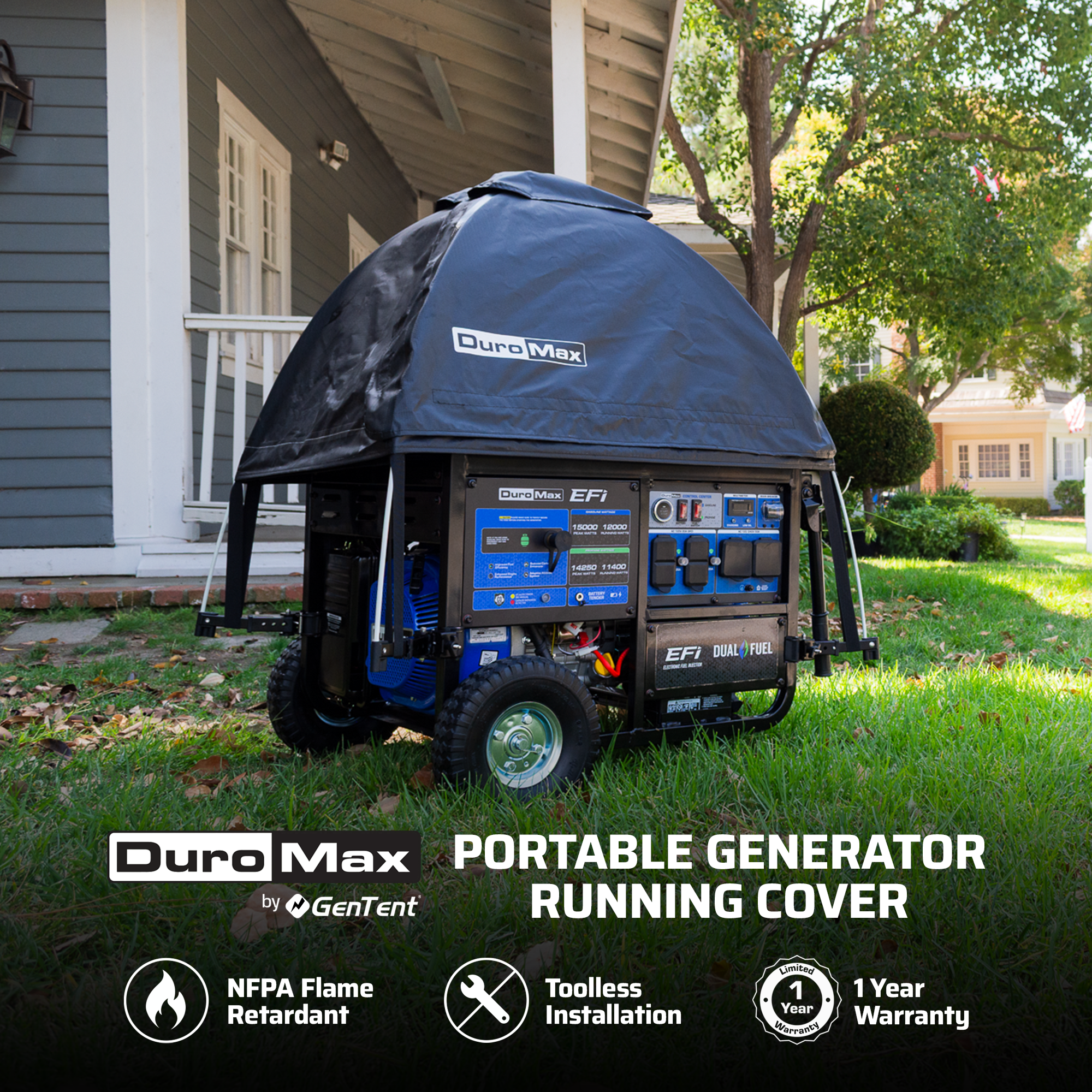DuroMax DMX-GTX Open Frame Generator Tent All Weather Cover Kit - Image 2