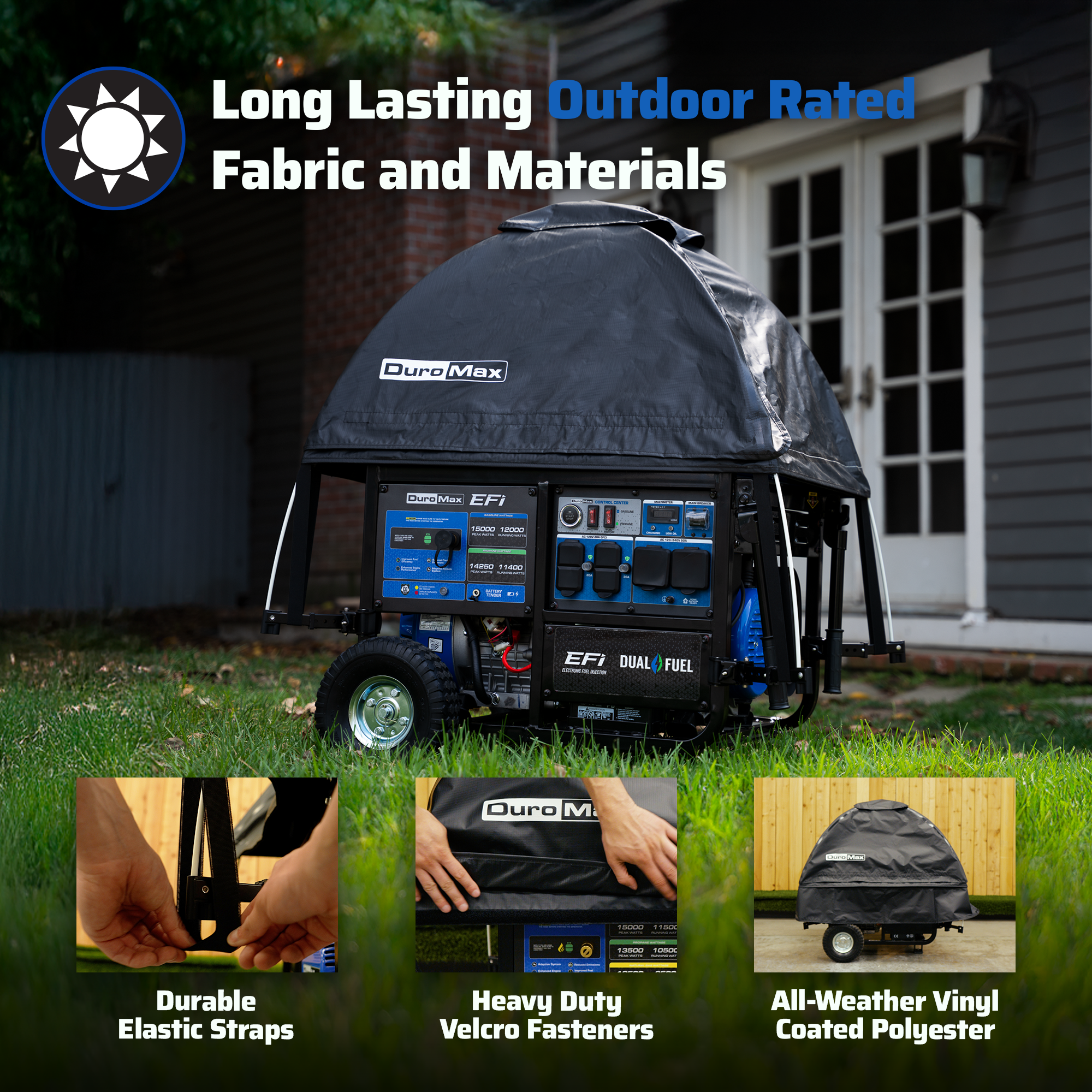 DuroMax DMX-GTX Open Frame Generator Tent All Weather Cover Kit - Image 5