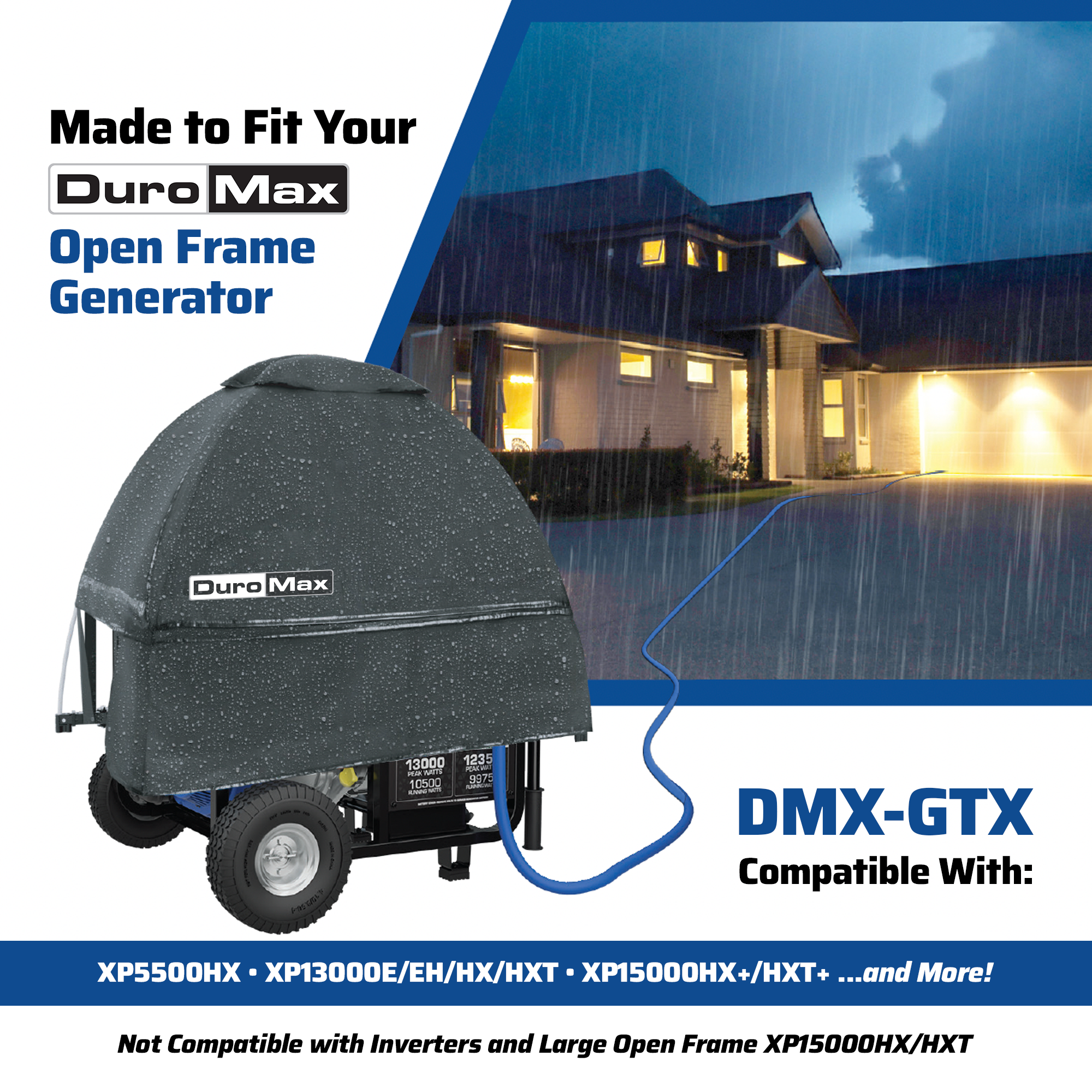 DuroMax DMX-GTX Open Frame Generator Tent All Weather Cover Kit - Image 7