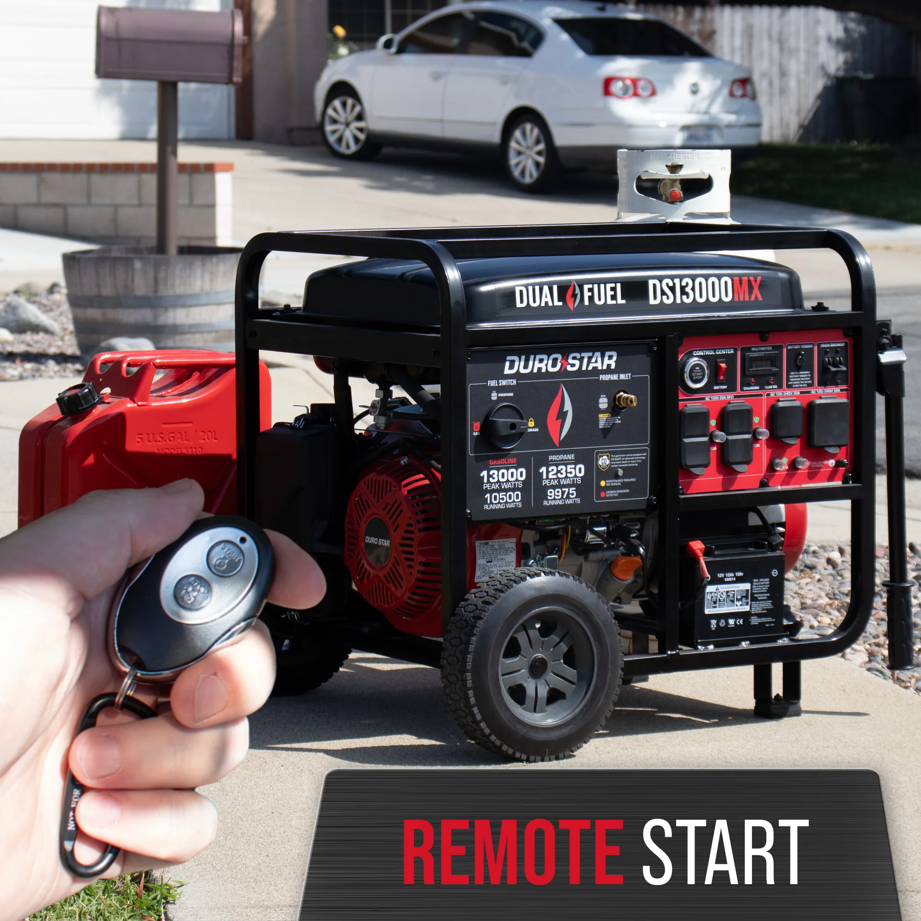DuroStar DS13000MX 13,000 Watt Dual Fuel Portable Generator w/ CO Alert - Recon - Image 7