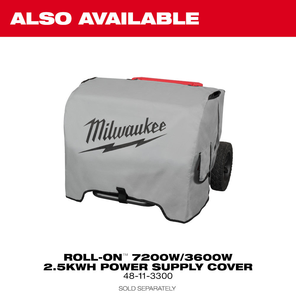 Milwaukee 3300R ROLL-ON PACKOUT 7200W/3600W 2.5kWh Battery Station Power Supply - Image 14