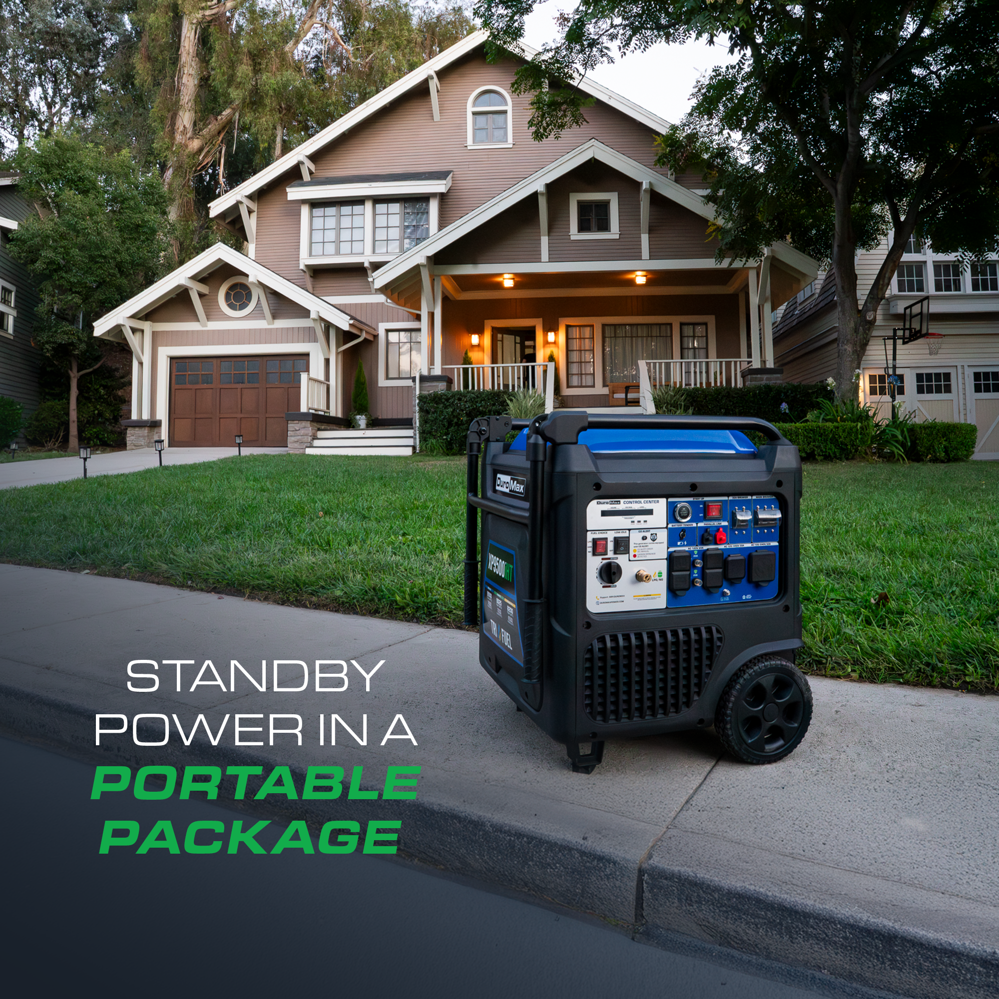 DuroMax XP9500iHT 9,500 Watt Portable Tri Fuel Inverter Generator - Quiet, Low THD - Image 9