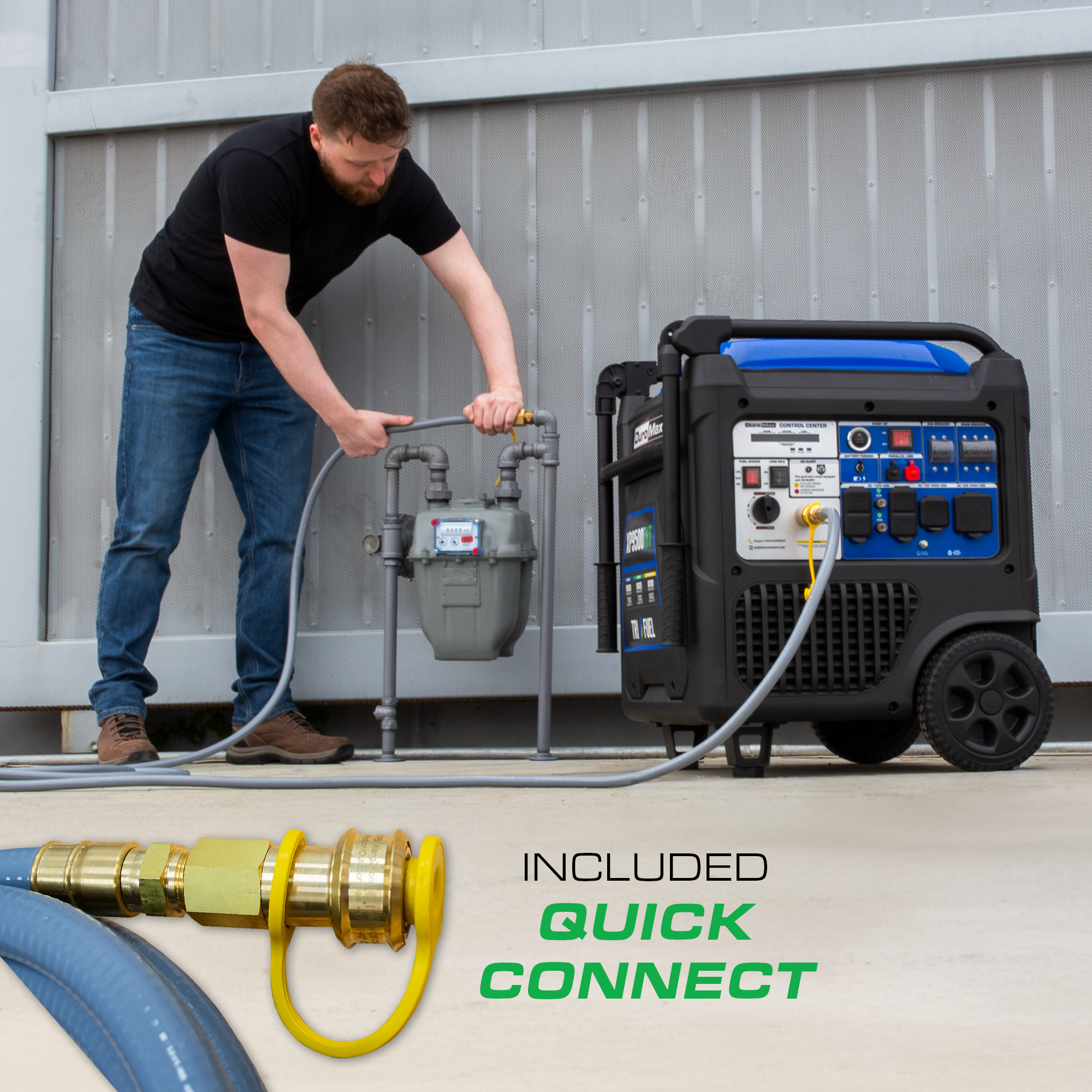 DuroMax XP9500iHT 9,500 Watt Portable Tri Fuel Inverter Generator - Quiet, Low THD - Image 11