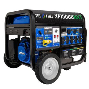 DuroMax XP15000HXT 15,000 Watt Electric Start Tri Fuel Portable Generator