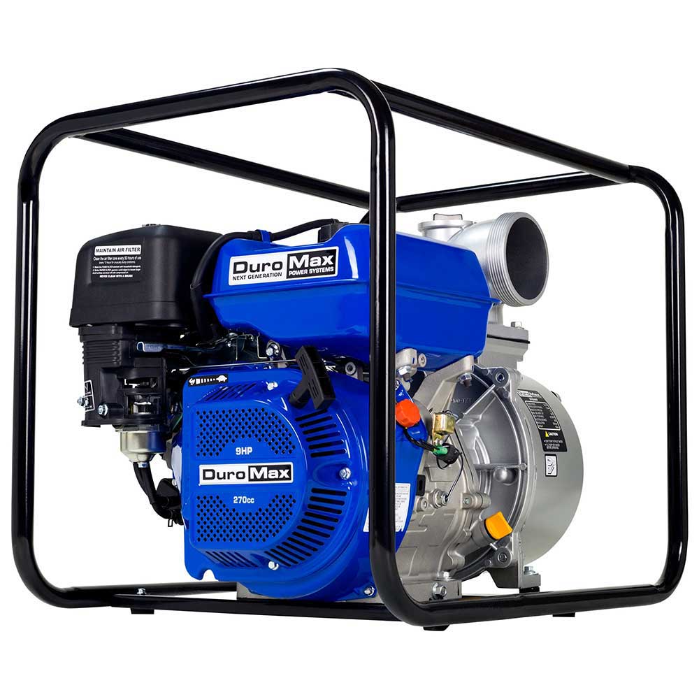 DuroMax XP904WP-LHK 270cc 427 CFM 4" Gas Engine Water Pump Kit - Image 2