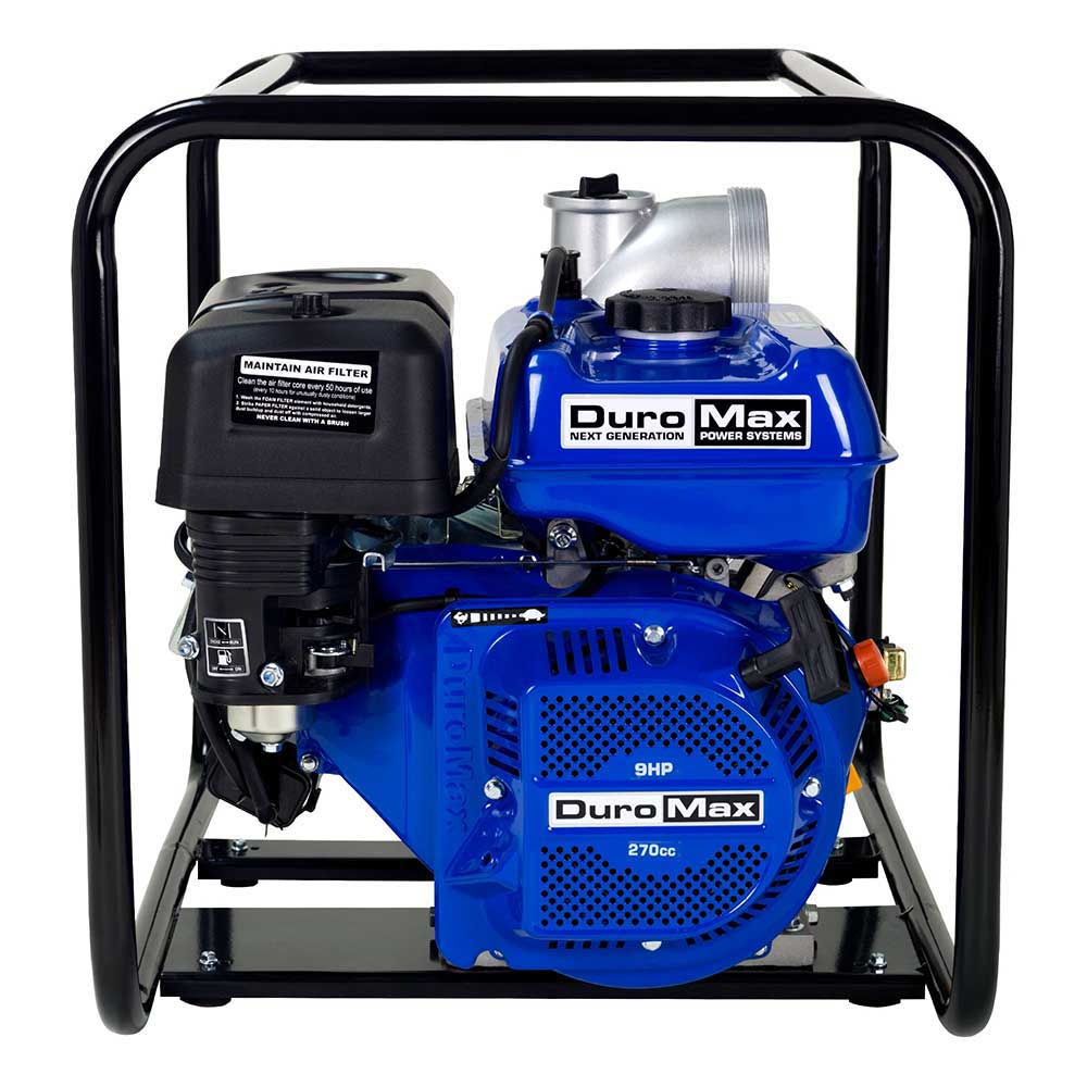 DuroMax XP904WP-LHK 270cc 427 CFM 4" Gas Engine Water Pump Kit - Image 3